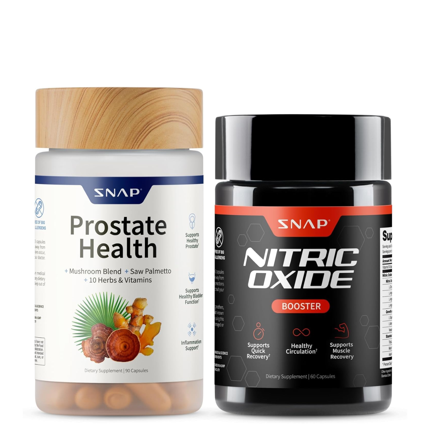 Prostate Health & Nitric Oxide Supplement Bundle for Men